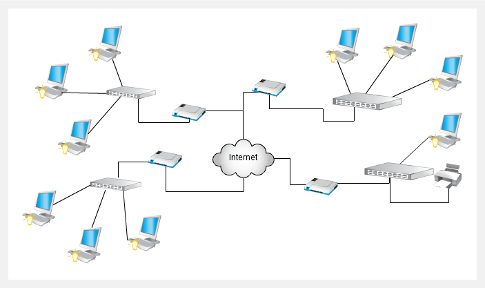 Network Diagram Software to Quickly Draw Network Diagrams Online 