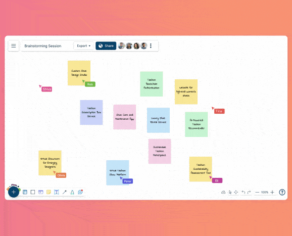 Organize information using Creately VIZ AI